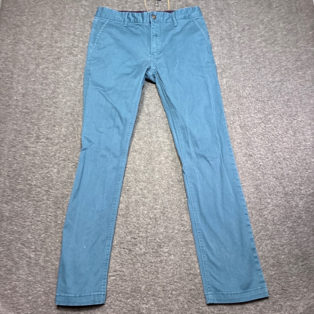 Altamont Chino Pants Mens 32x30 Blue Slim Fit Flat Front Skateboarding Beach - Picture 2 of 14